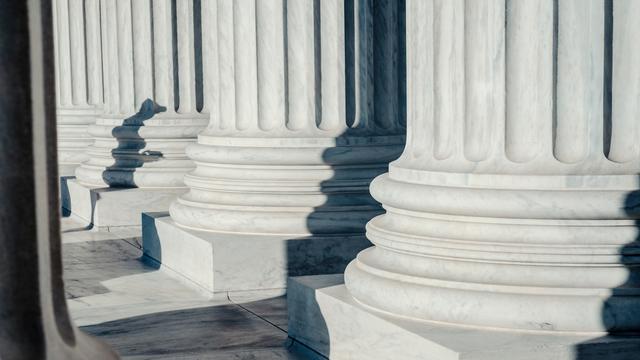 Columns of the US Supreme Court building