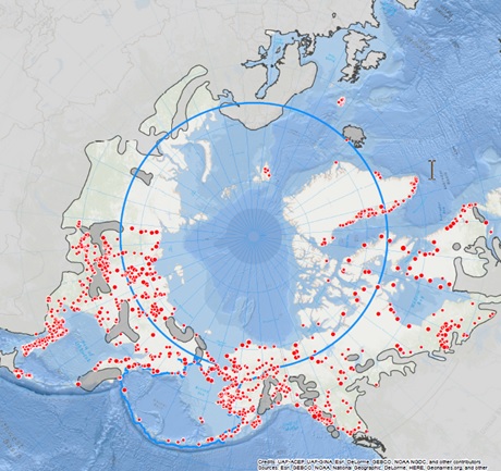Circumpolar Arctic Remote Communities Microgrid Map